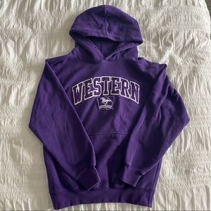 Purple Western Mustangs Hoodie